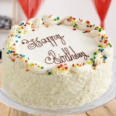 White Forest Birthday Cake 1 kg