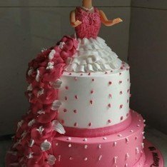 Two Tier Doll cake Butter Scotch
