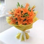 Bunch of Beautiful Orange Lilies