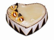 Heart Shape Vanilla Cake