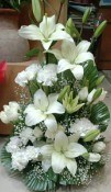 White Eternity Arrangement of mix flowers