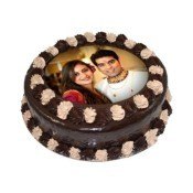 Eggless Chocolate Photo Cake