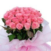 Bunch of 35 Pink Roses