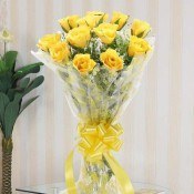 Bunch of 12 Yellow Roses