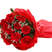 Bouquet of 12 Red Roses
