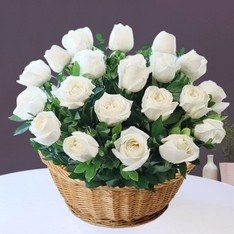 white roses