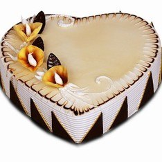 Heart Shape Vanilla Cake