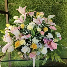 Premium Mix Flower Basket