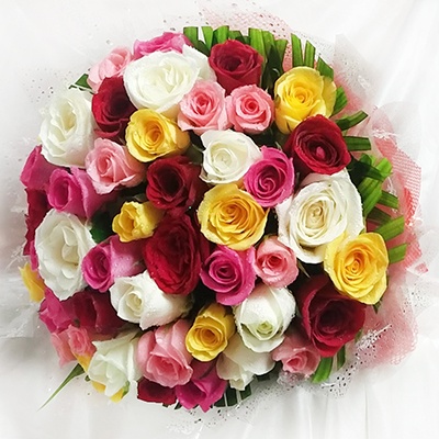 Bunch of 30 Mixed Roses