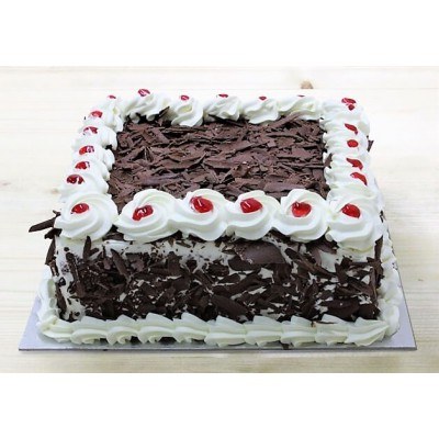 2 kg square shape black forest cake