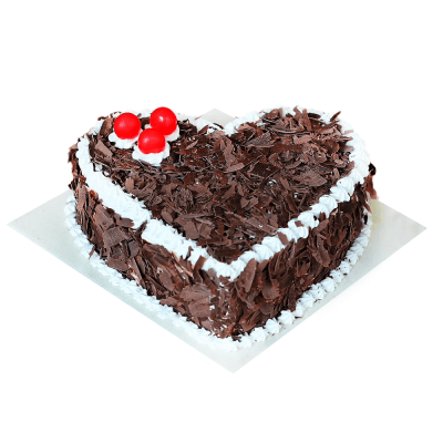 1 kg Black forest Heart shape cake