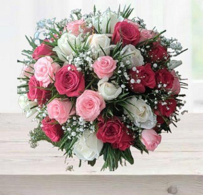 Mix Red pink white Bouquet