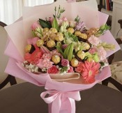 Blush Bloom Chocolate Delight Bouquet