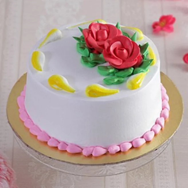 Half Kg Vanilla Cake