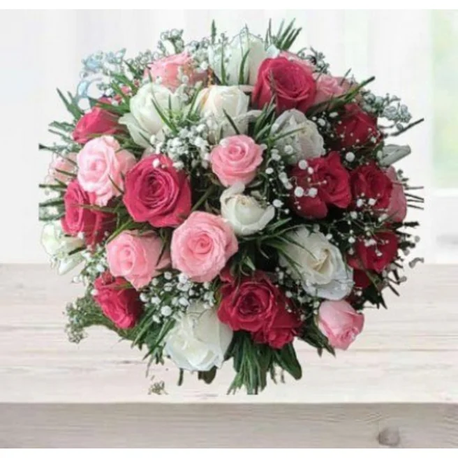 Mix Red pink white Bouquet