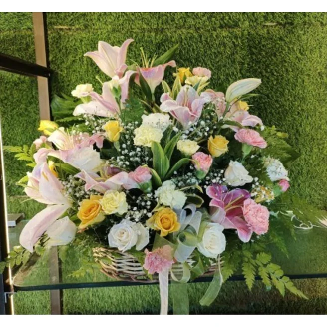 Premium Mix Flower Basket