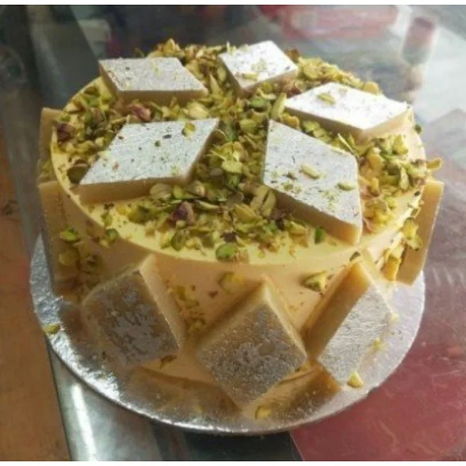 Butter Scotch Kaju Katri Cake